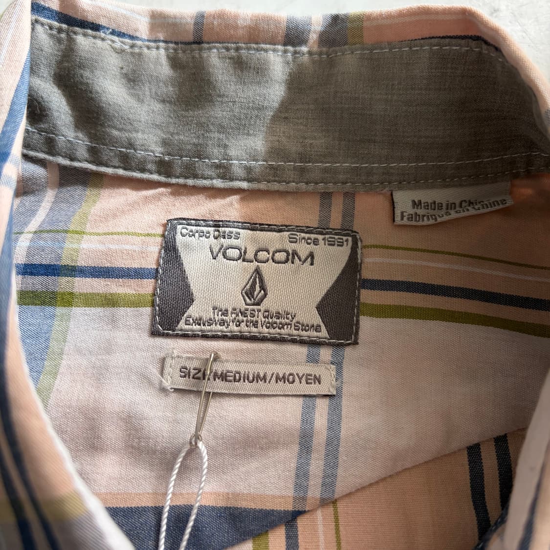 Volcom 볼컴 빈티지 체크셔츠 M 상품이미지6