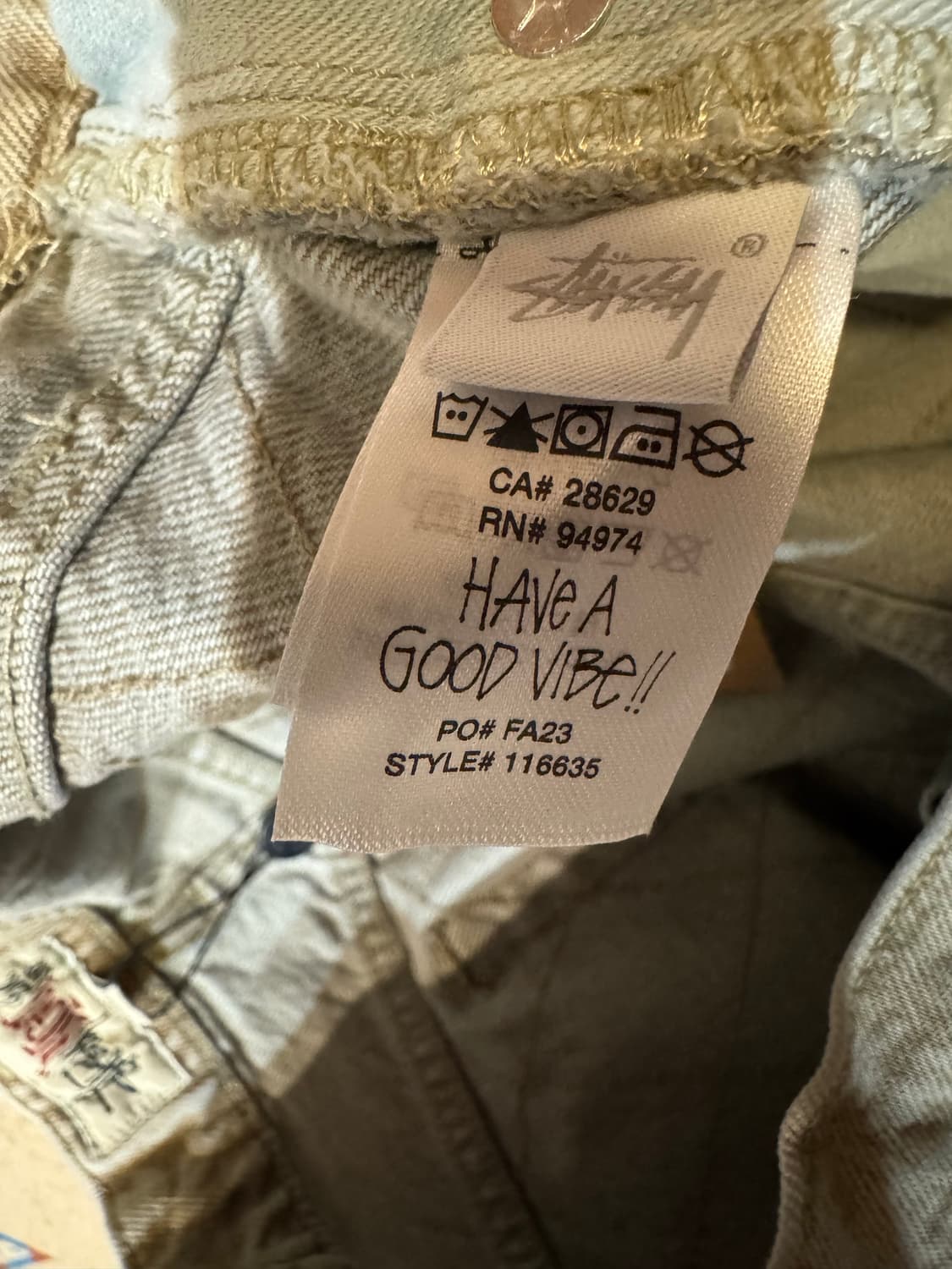 [30] 스투시 퀼티드 데님 빅 올 진 빈티지 워시 상품이미지7