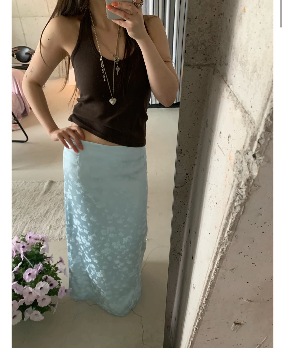 피핀샵 메이드 페이지 롱스커트 S 새상품 상품이미지1