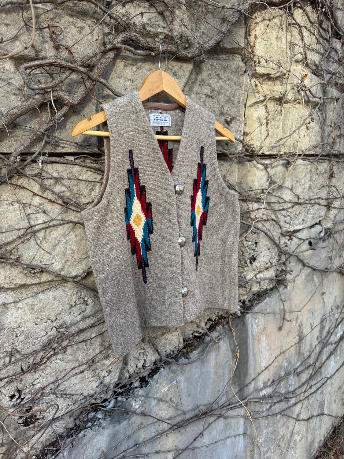 트루히요스 핸드 우븐 울 웨스턴 네이티브 콘쵸버튼 오르테가 치마요 베스트 상품이미지3