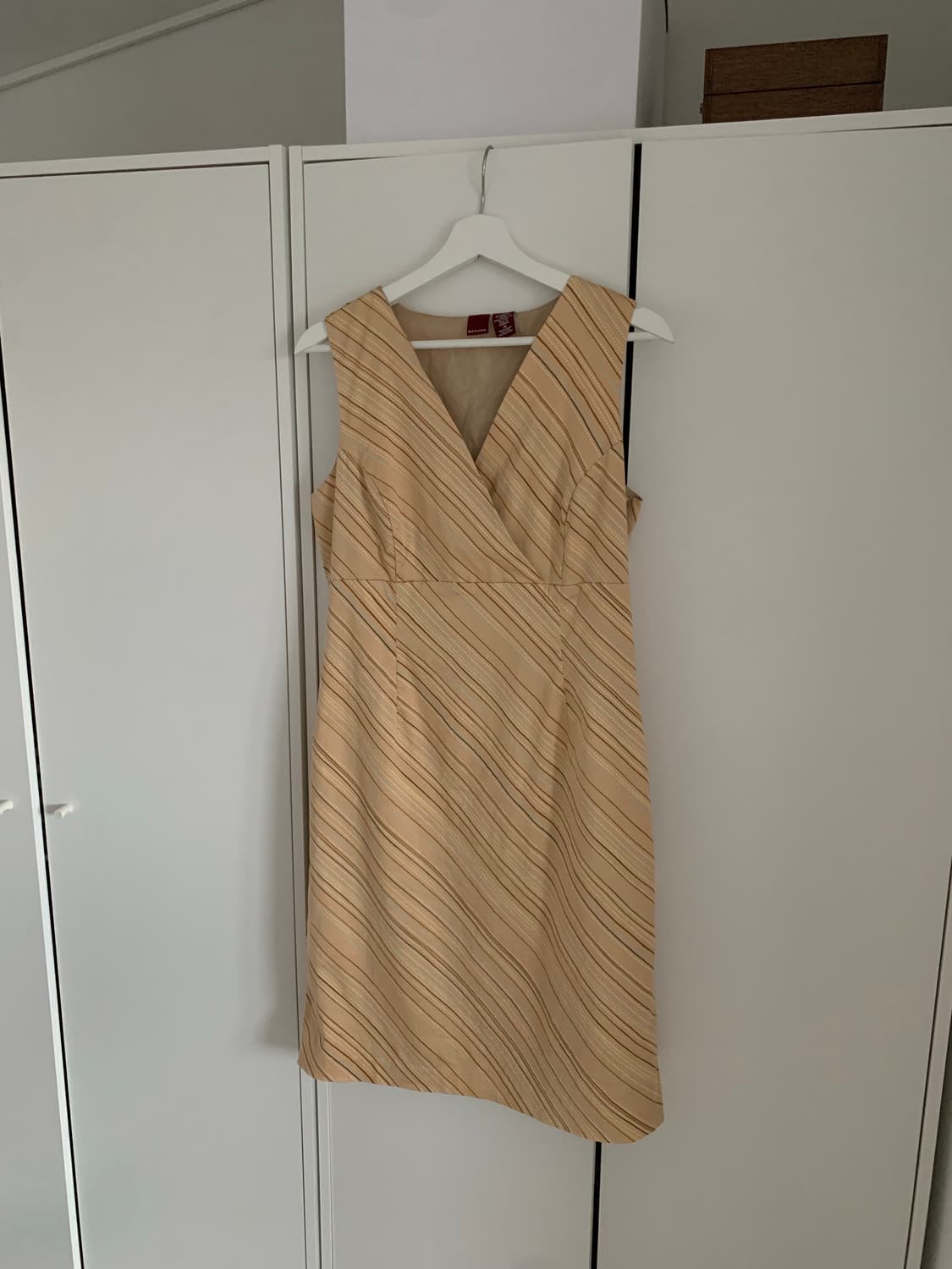 레트로 살구 원피스 상품이미지2