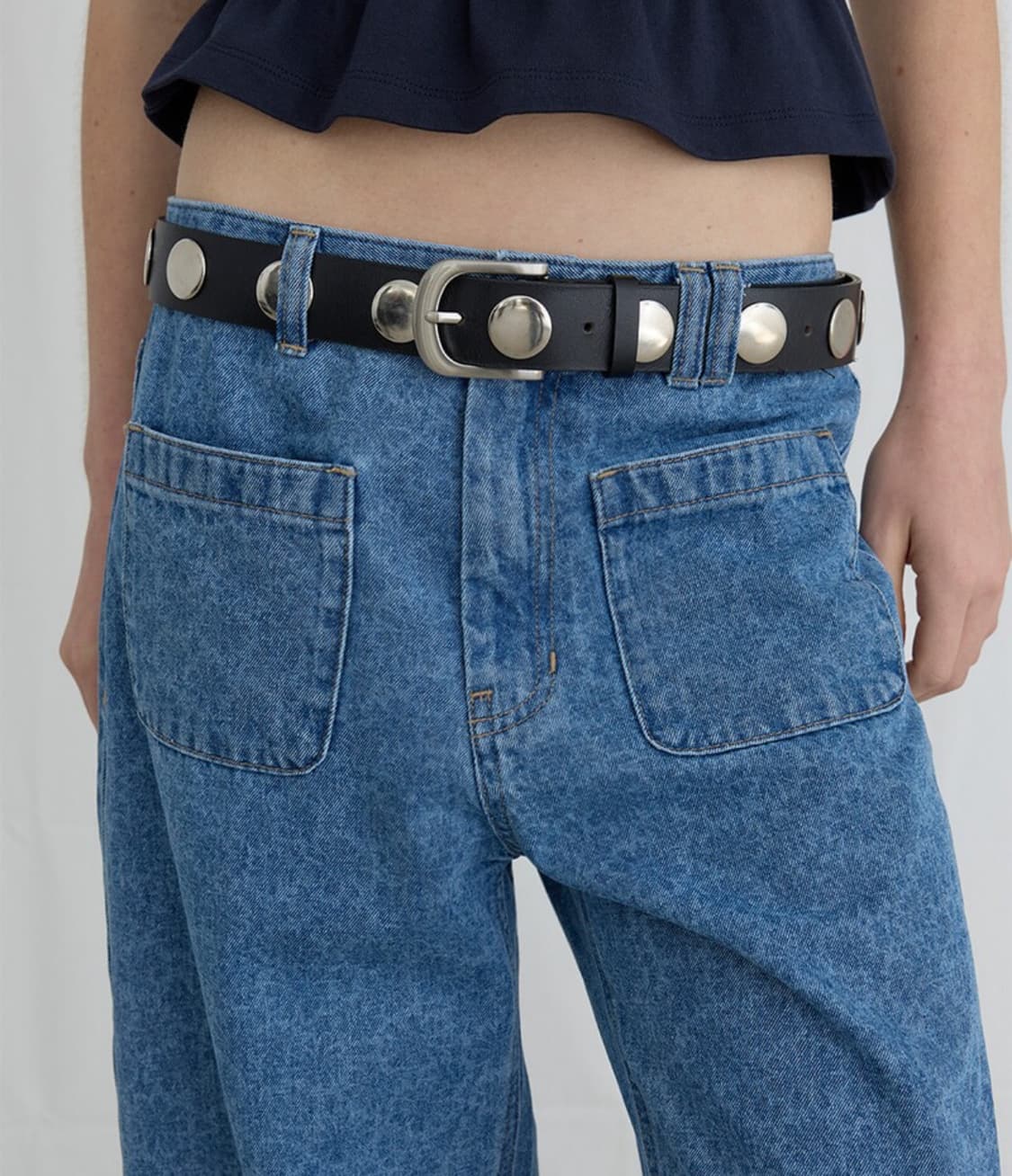 오데스 ordes bold rivet leather belt  상품이미지2