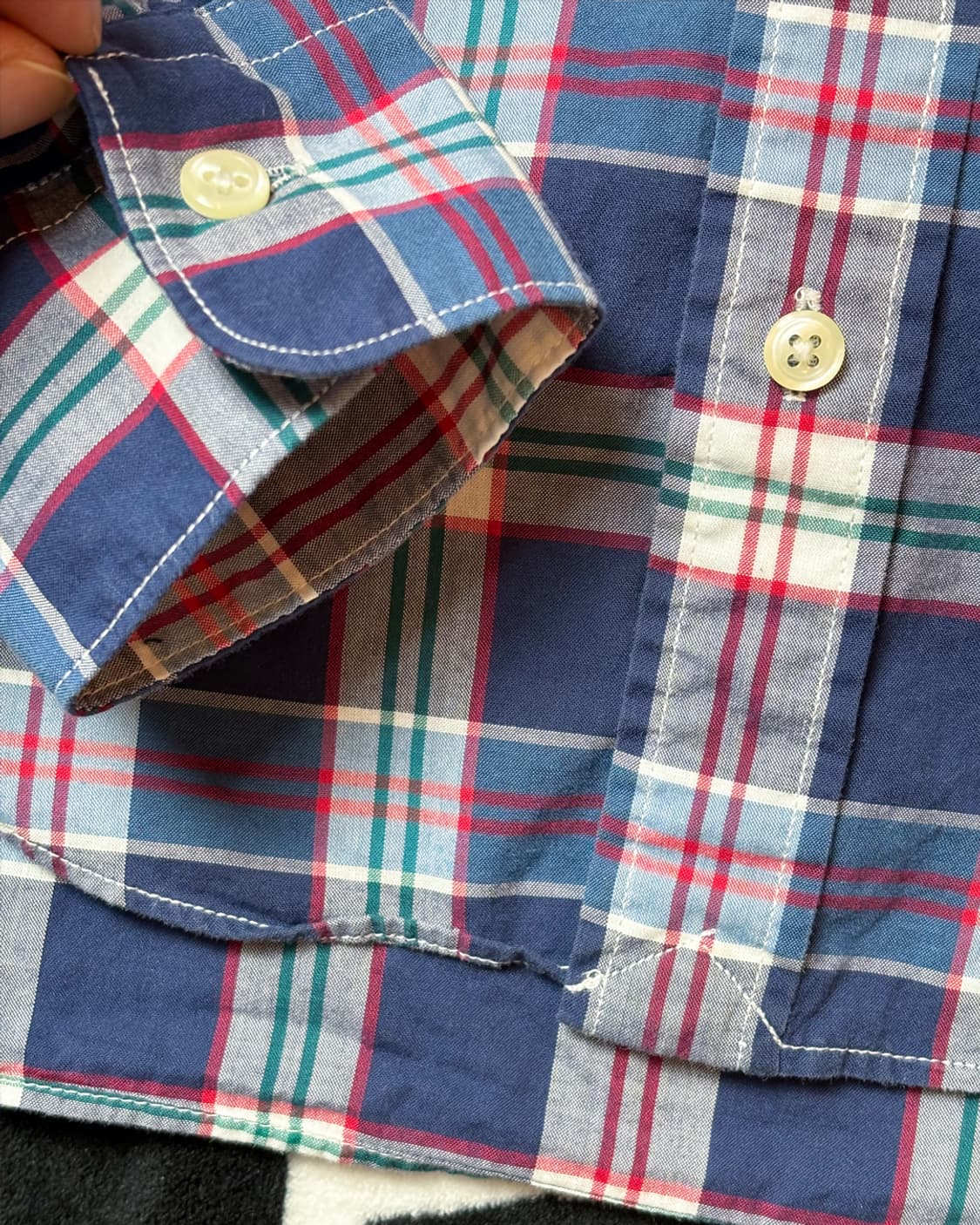 일본빈티지 BACK NUMBER  체크 셔츠 상품이미지4