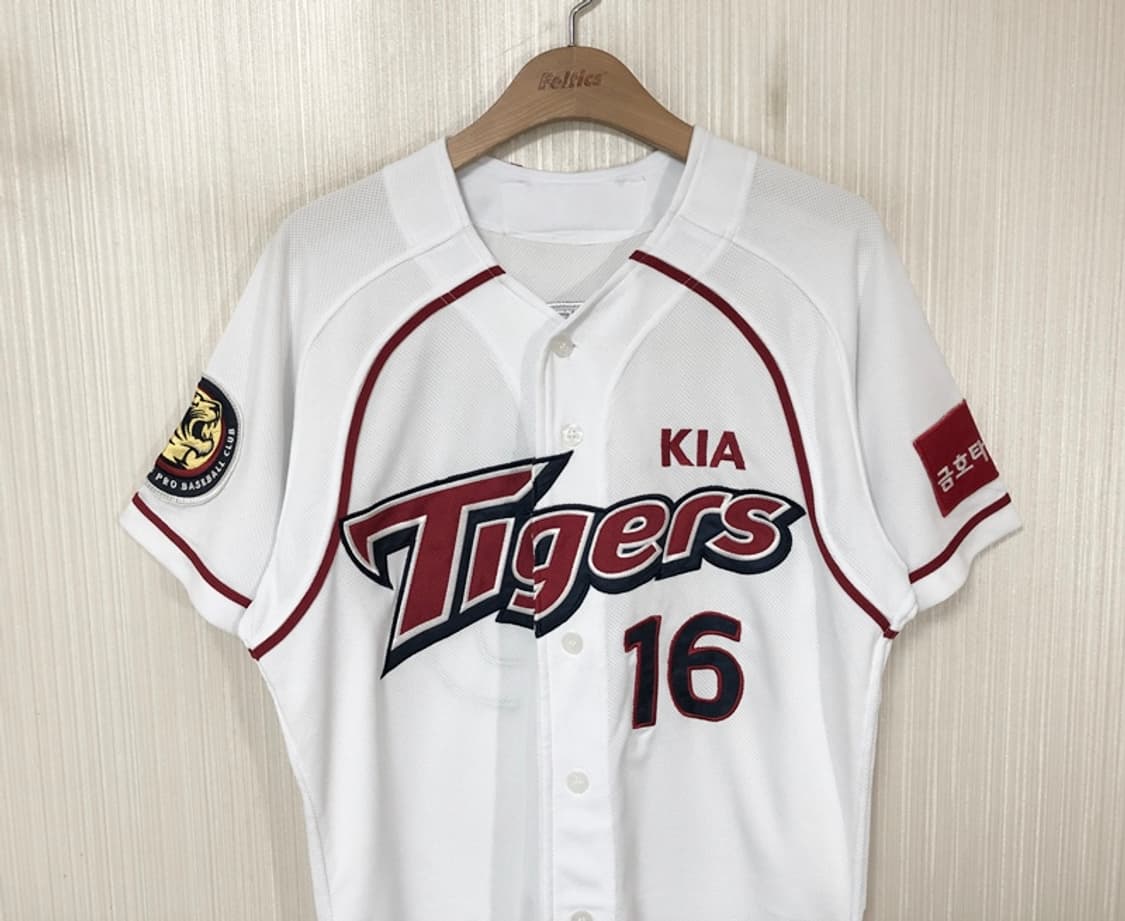 KBO 위팬 기아타이거즈 올드 홈유니폼/져지 100 #16 김주찬 상품이미지2