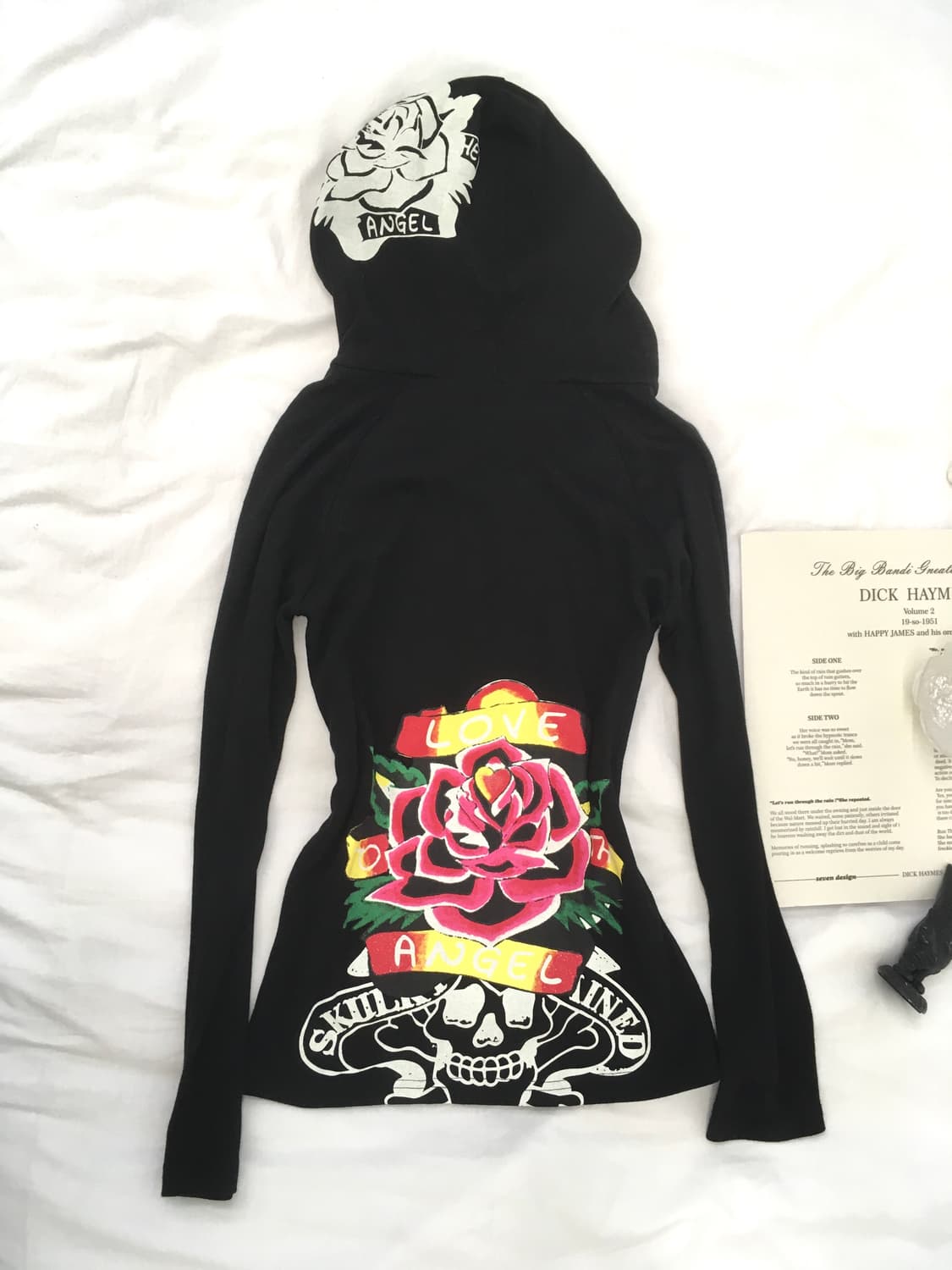 jpn vintage punk rose hood longsleeve 상품이미지1