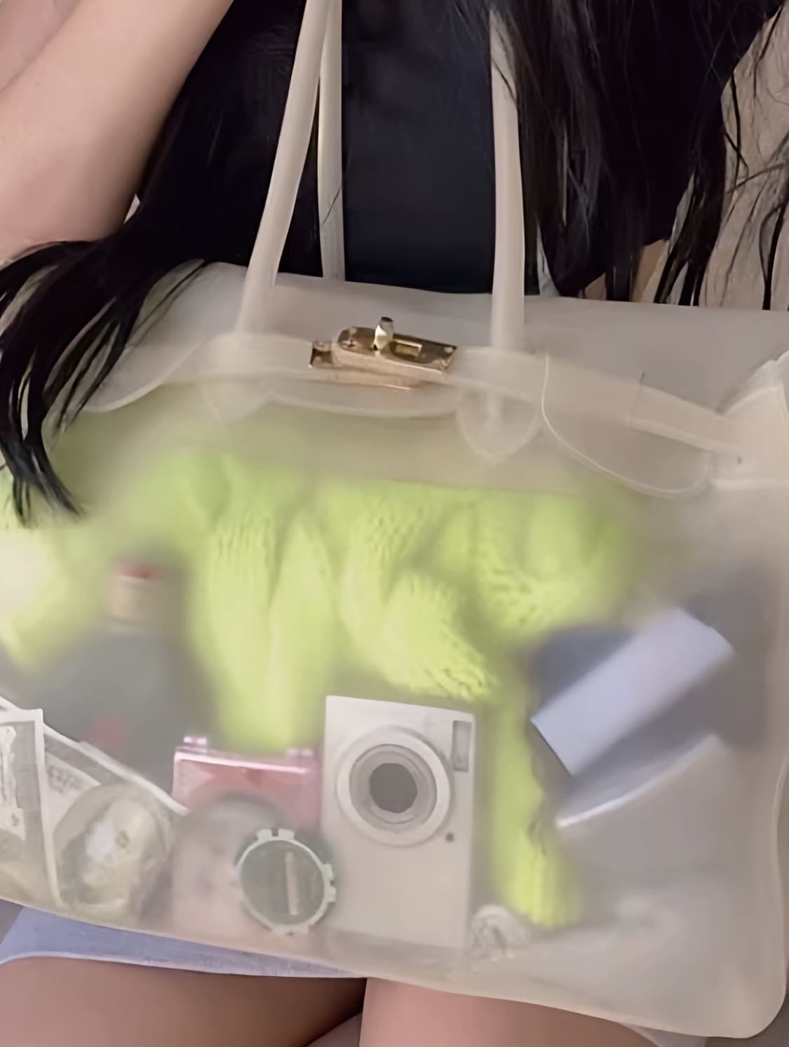 젤리 버킨백 키키 실리콘 pvc가방 상품이미지4