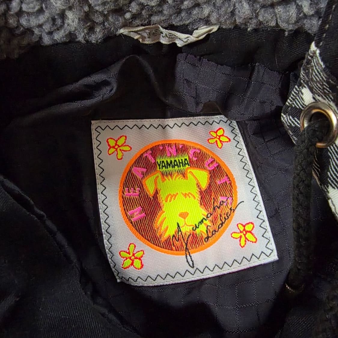 Japan Vintage 양털 안감 체크 아노락 후드 자켓  상품이미지5