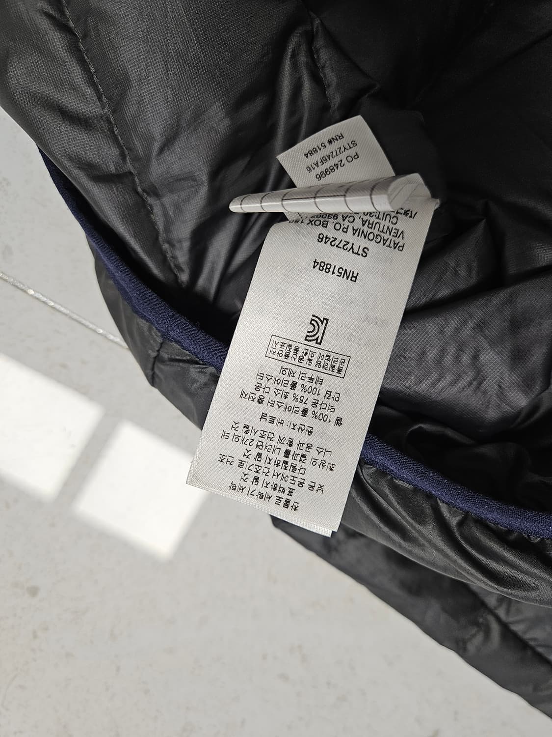 파타고니아 신칠라 다운풀오버 xl 차콜 상품이미지5