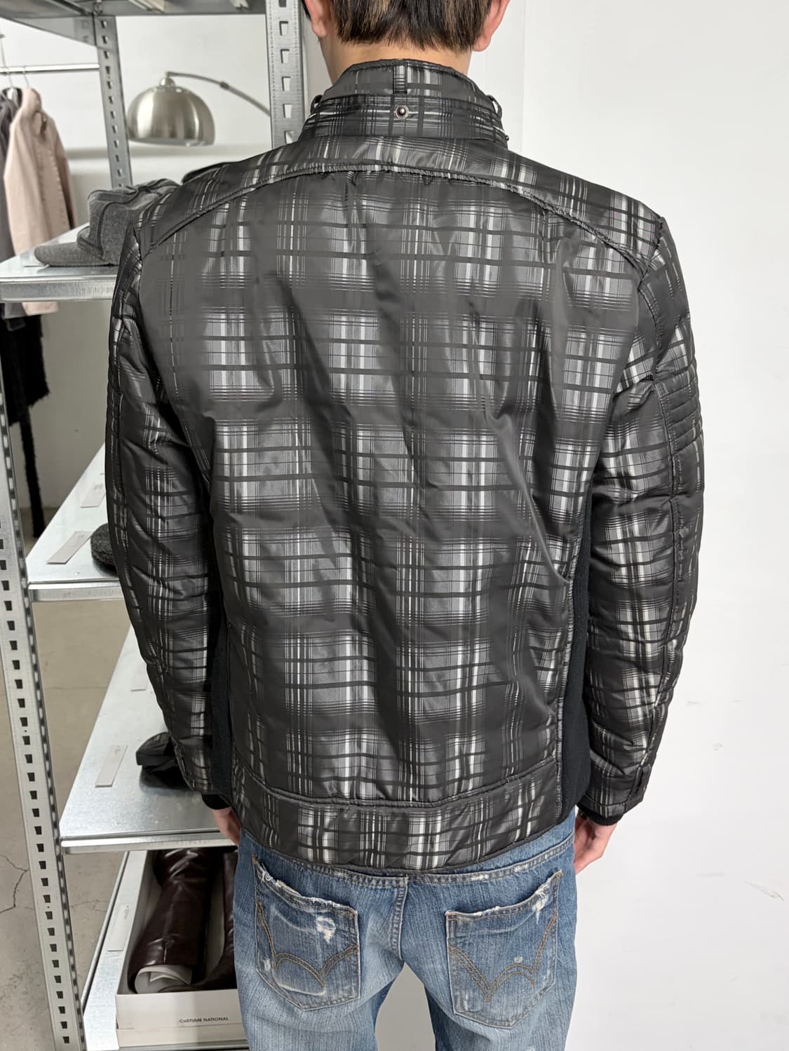 시멘틱 디자인 리브드 패딩 자켓 상품이미지3