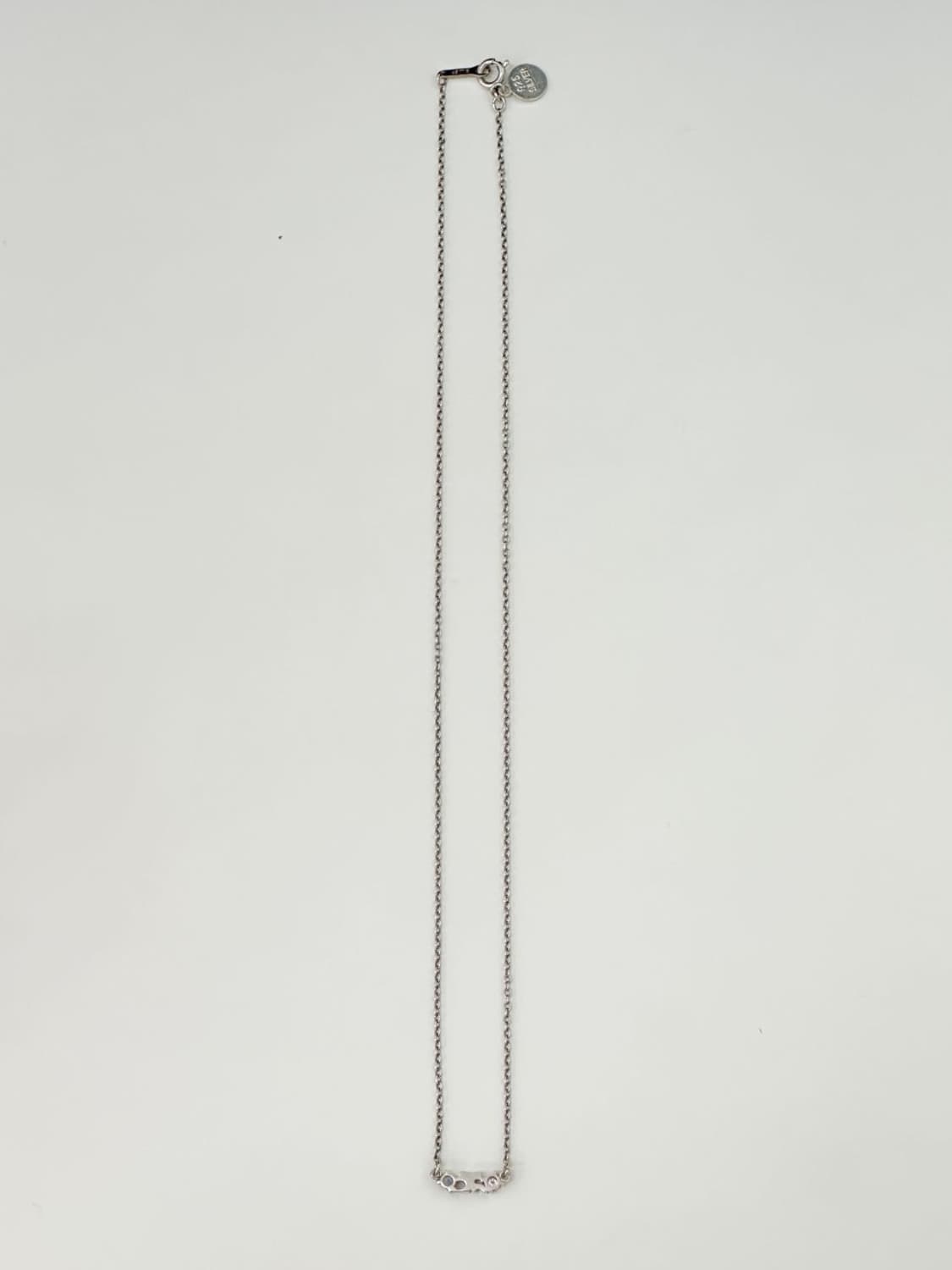 courreges / 꾸레쥬  큐빅로고 실버925 목걸이 상품이미지6