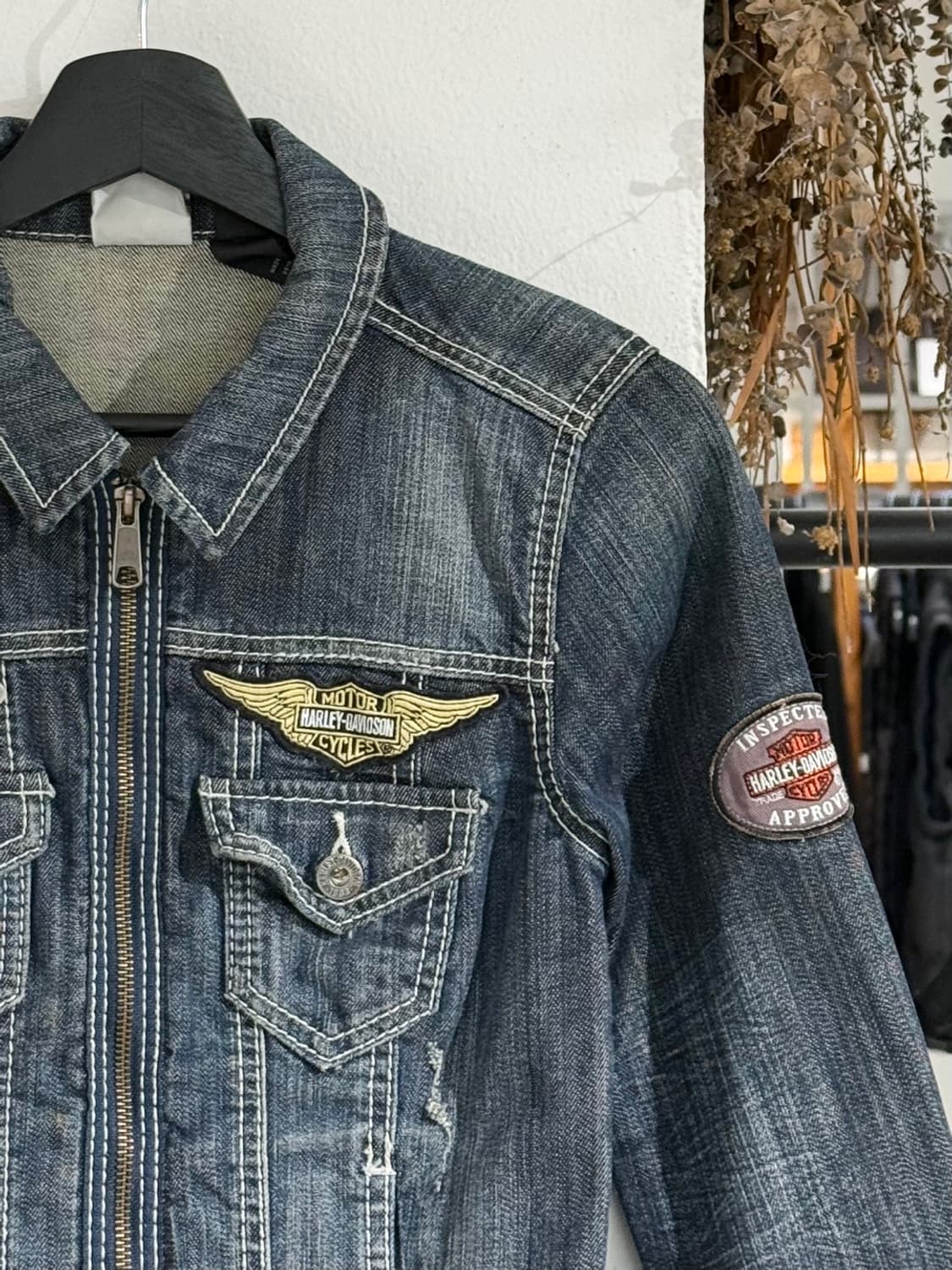 할리 데이비슨 코튼 패치 데님 자켓 상품이미지3