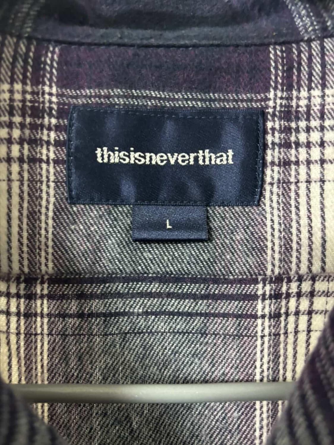 디스이즈네버댓 컷 오프 체크 셔츠 상품이미지3