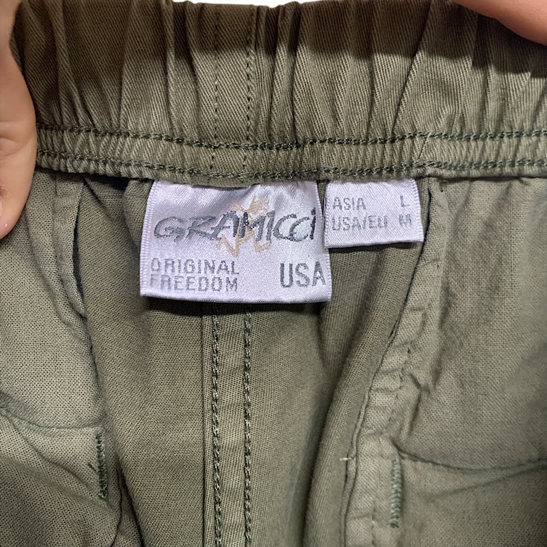 그라미치 카키 루즈 쇼츠 L 상품이미지2