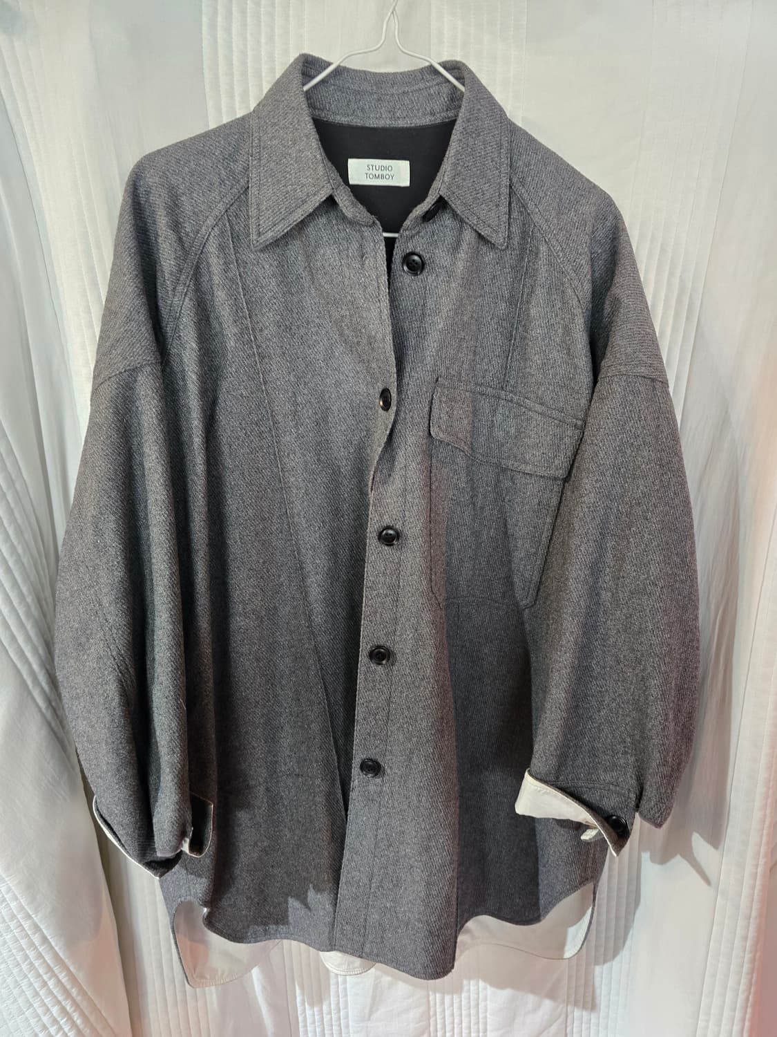 톰보이 오버핏 셔츠남방  상품이미지2