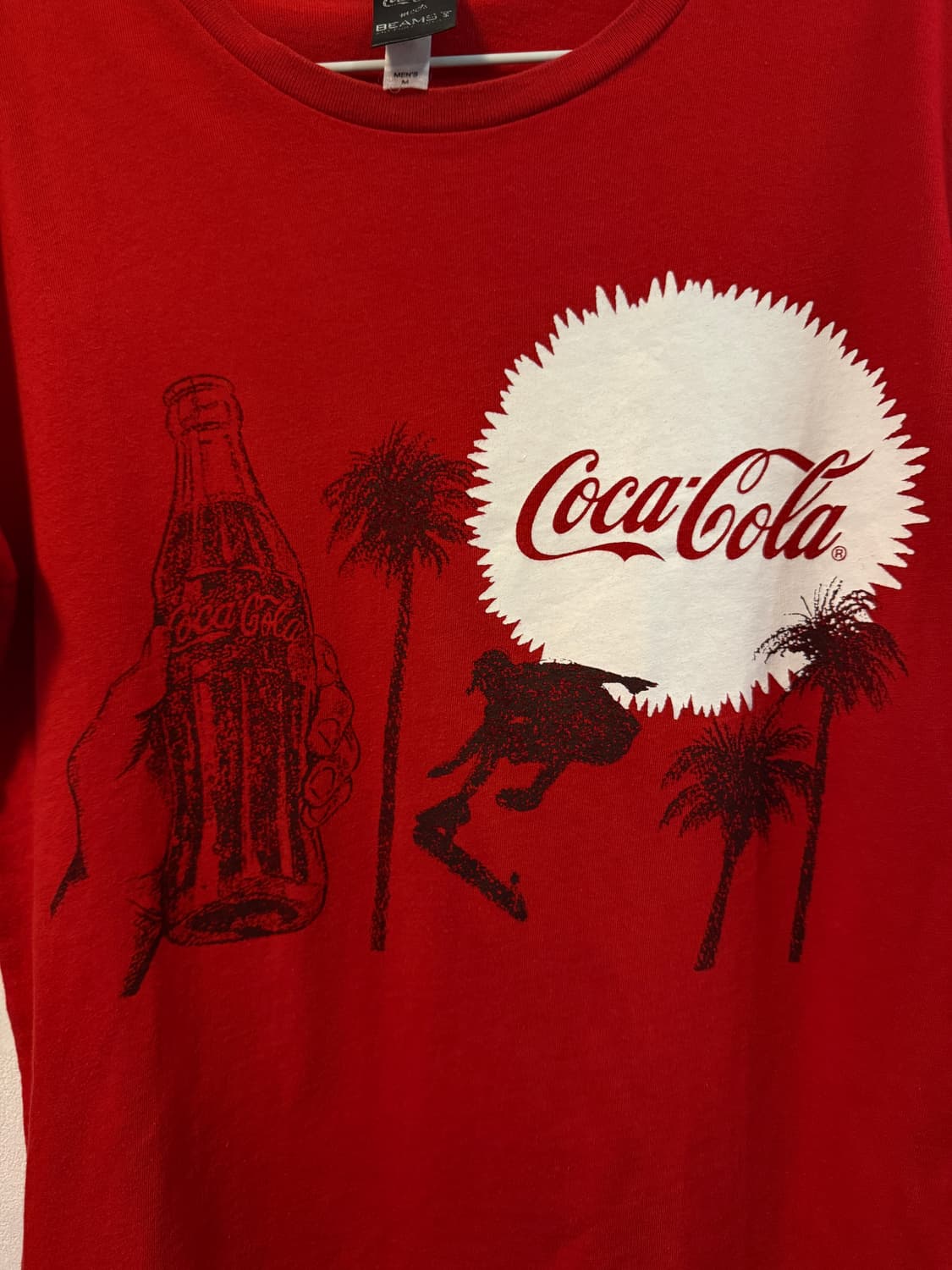 BEAMS X Coca-Cola 프린팅 반팔 티셔츠 m 상품이미지3