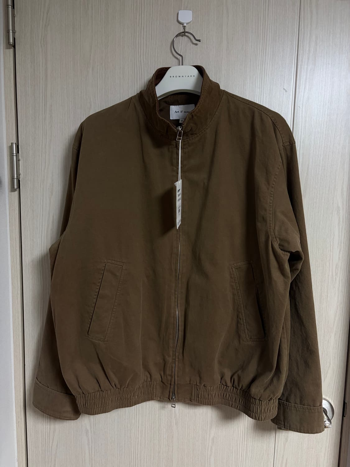 아트이프액츠 워시드레더카라자켓 토바코 XL사이즈 상품이미지2