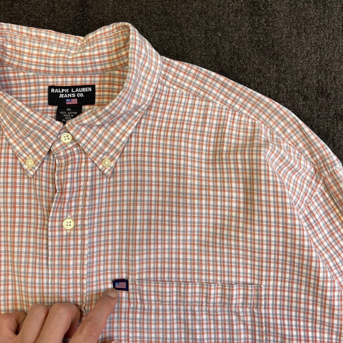 랄프로렌 체크 셔츠 상품이미지3