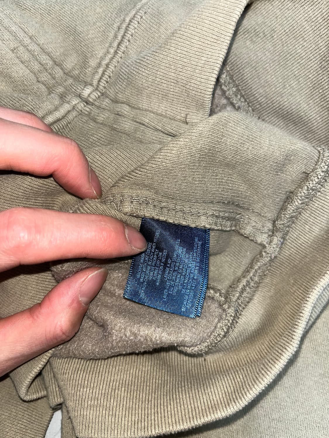 폴로 랄프로렌 후드집업 실측 S (L14-16) 카키 상품이미지4