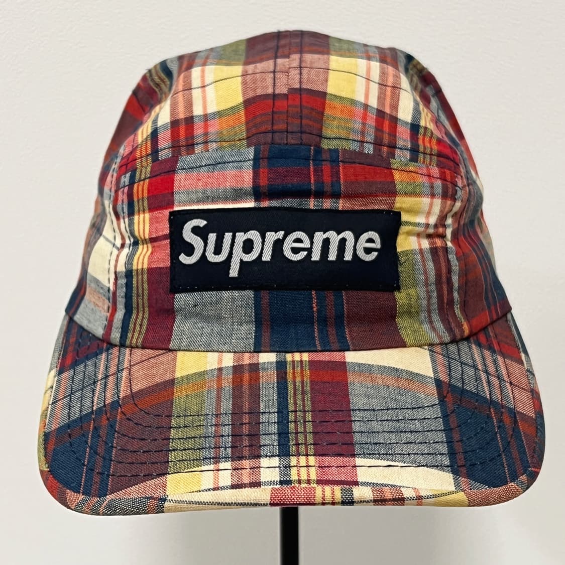 슈프림 2005 체크 패턴 5패널 캠프캡  상품이미지2
