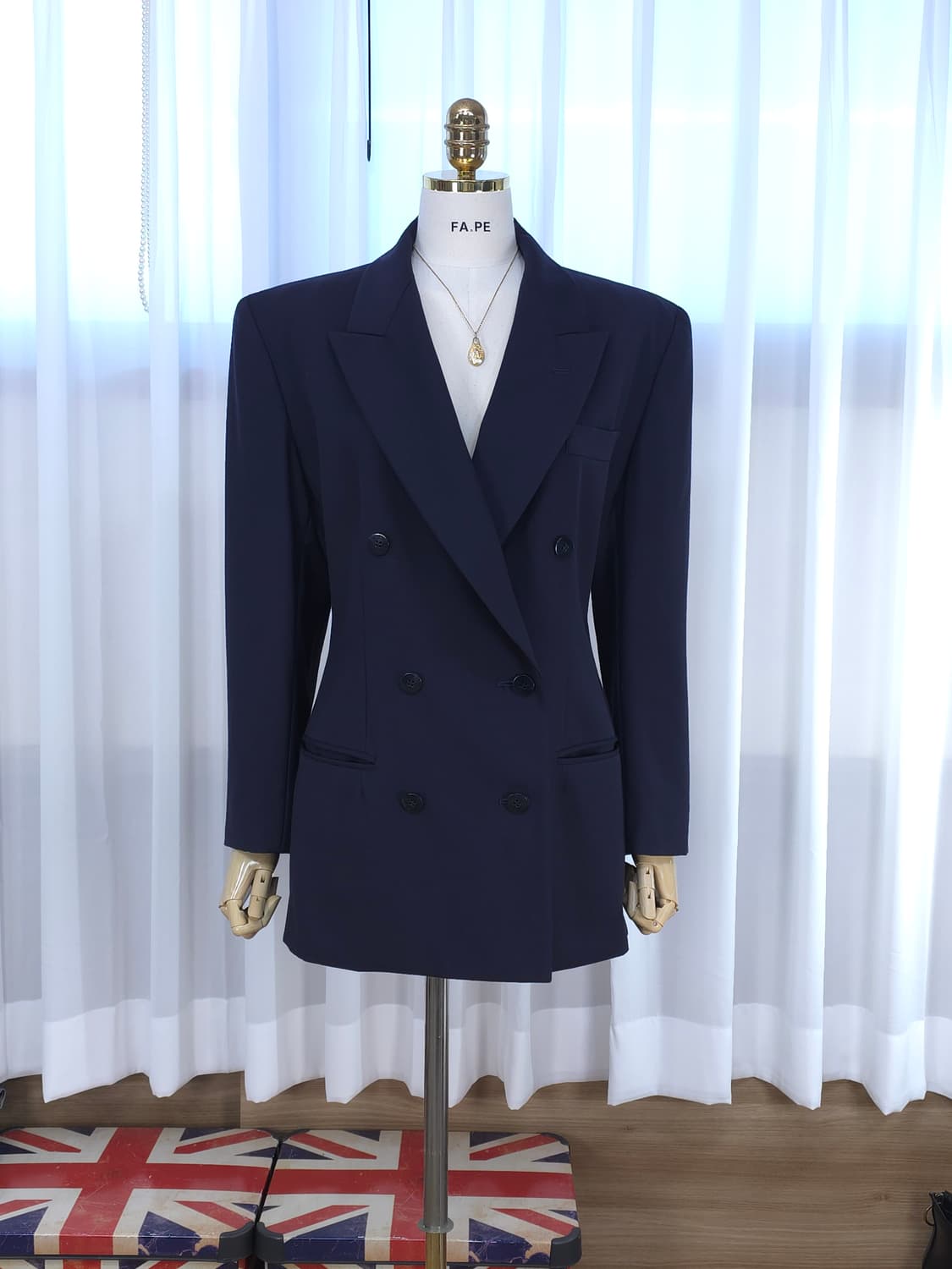 캘빈클라인 네이비 더블 버튼 자켓 상품이미지3