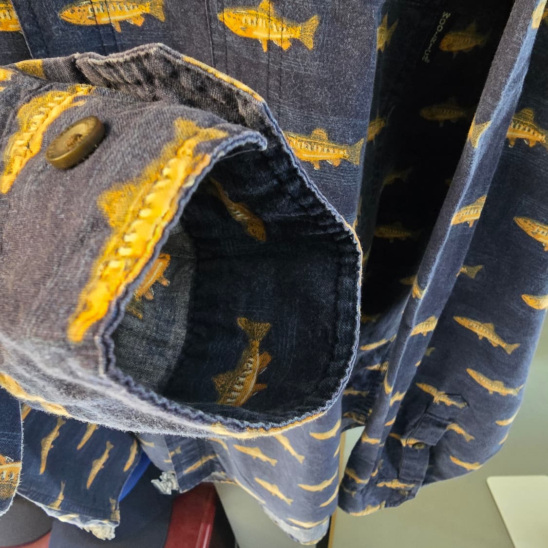 Woolrich 울리치 피쉬 패턴 빈티지 셔츠 상품이미지6