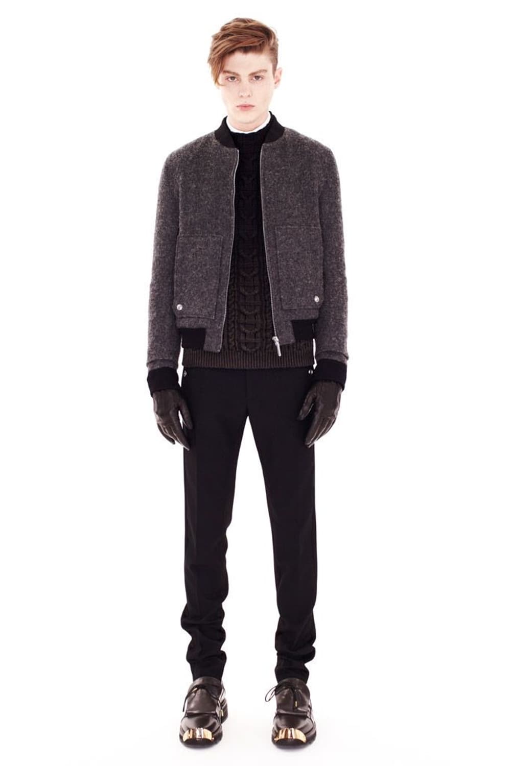 발렌시아가 BALENCIAGA 고품질 멜톤 울 봄버 자켓 48 컨디션 굿 상품이미지1