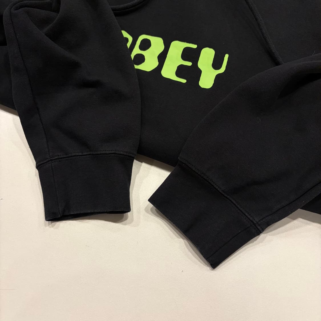 [L] 오베이 OBEY 검정색 후드티 프린팅 B586 상품이미지6