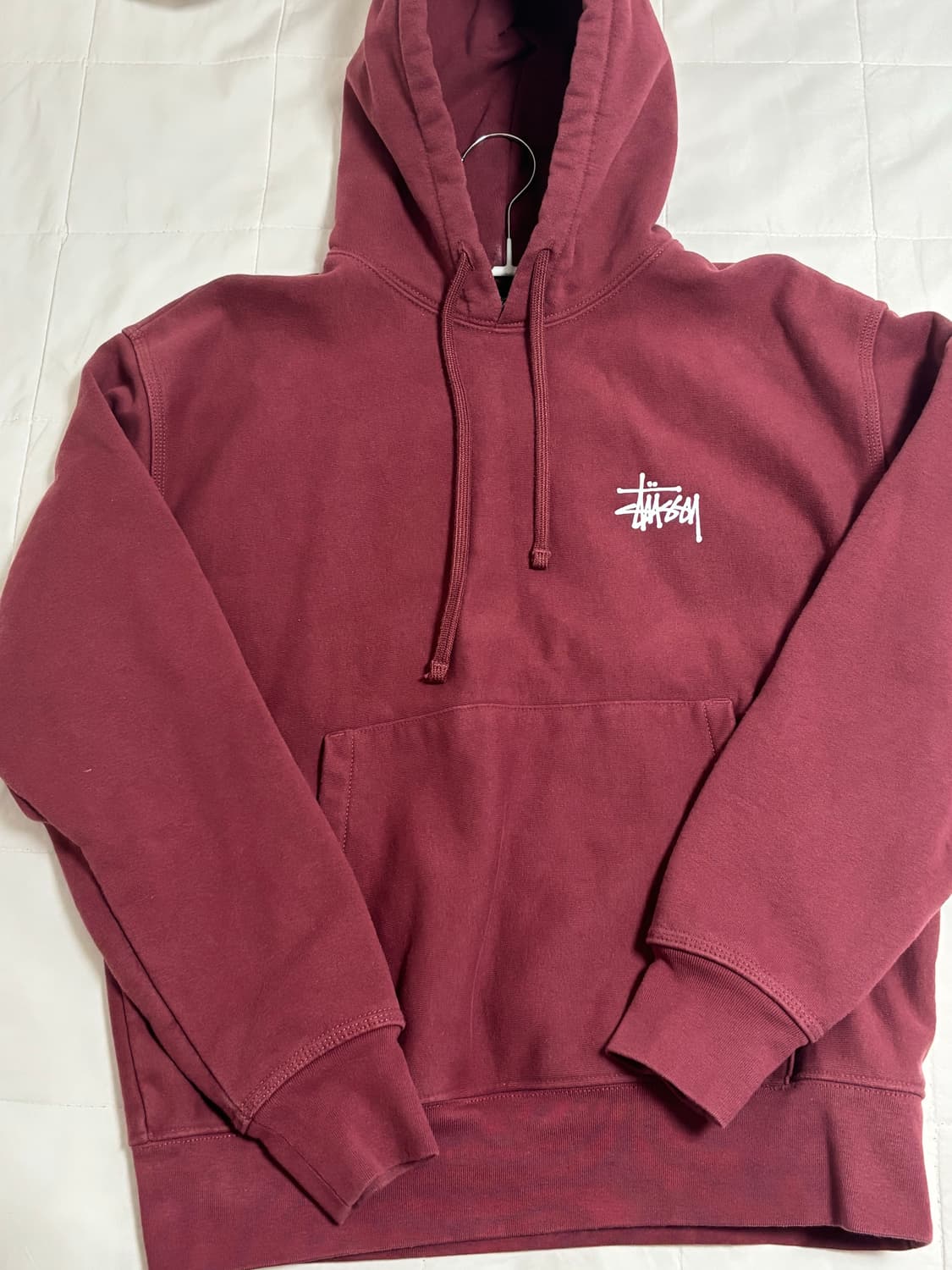 스투시 후드티 옥스블러드 S 상품이미지1