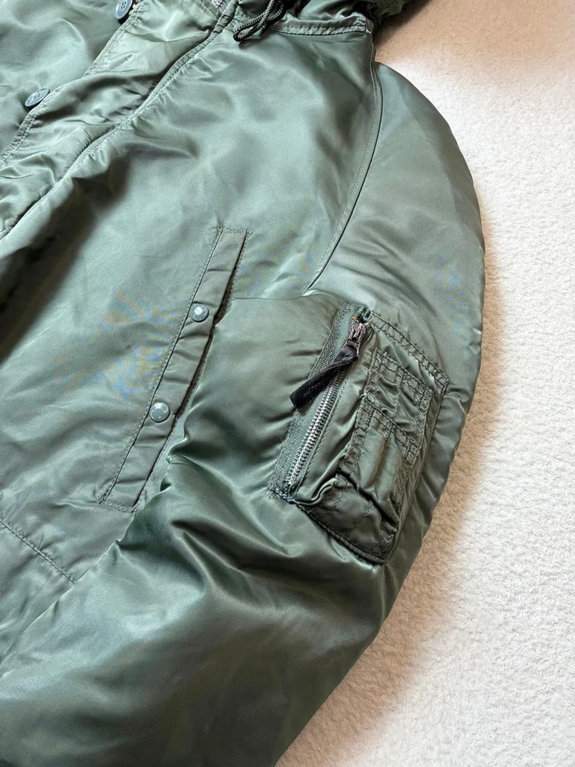 알파인더스트리 USA N-3B 새틴 밀리터리 파카 PN6380 상품이미지5