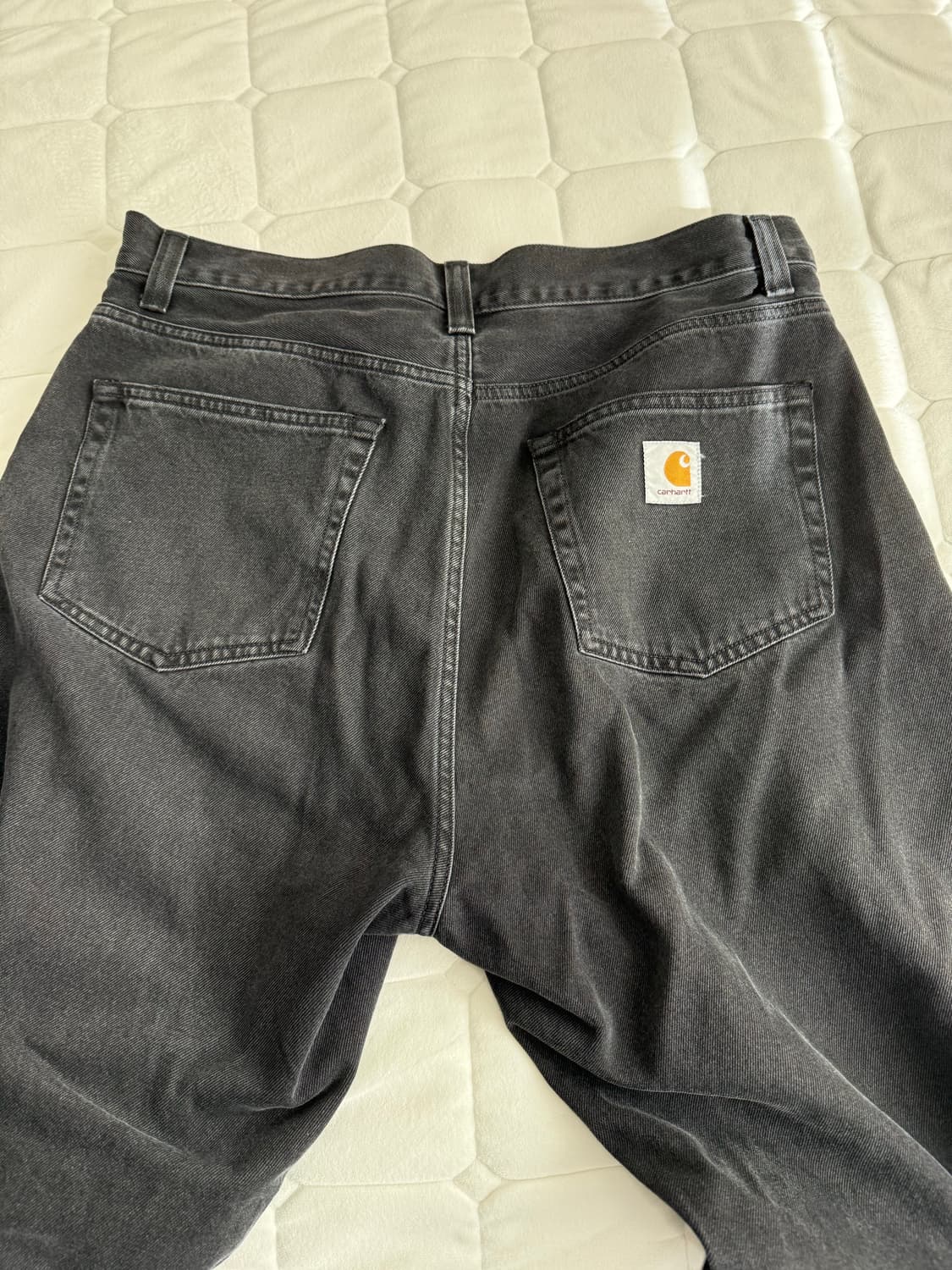칼하트 랜든 팬츠 워시드 블랙 상품이미지2
