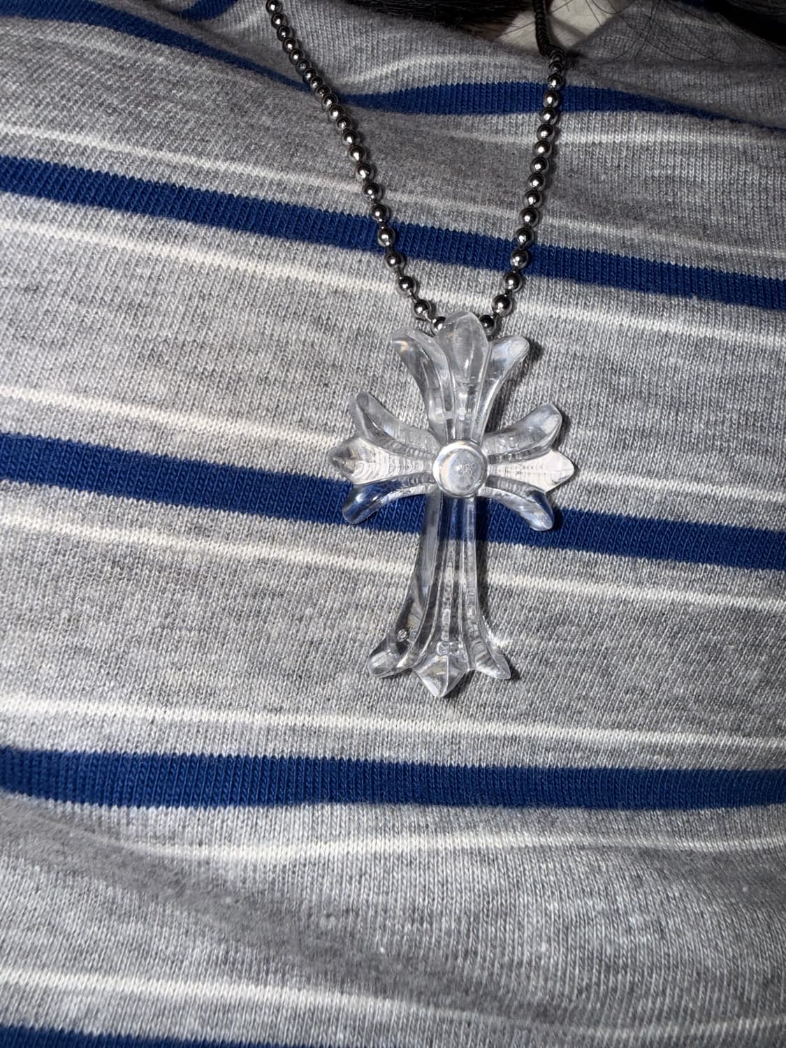 크롬하츠 크로스 클리어 목걸이 상품이미지3