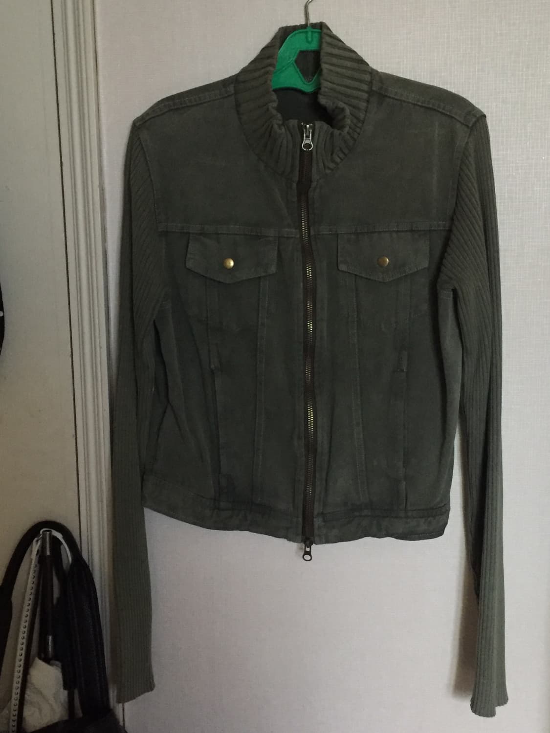 빈티지 데님 니트 자켓 상품이미지1