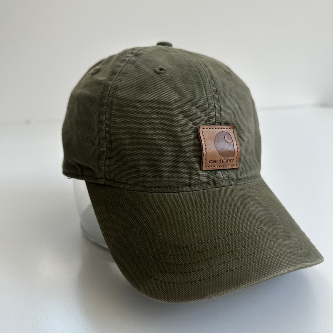 Carhartt 칼하트 오데사 레더 로고 볼캡 상품이미지1