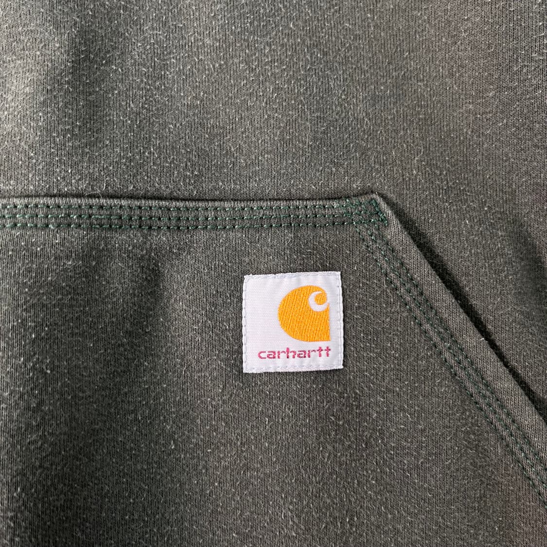 110 칼하트 WIP 카키그린 후드티 상품이미지3