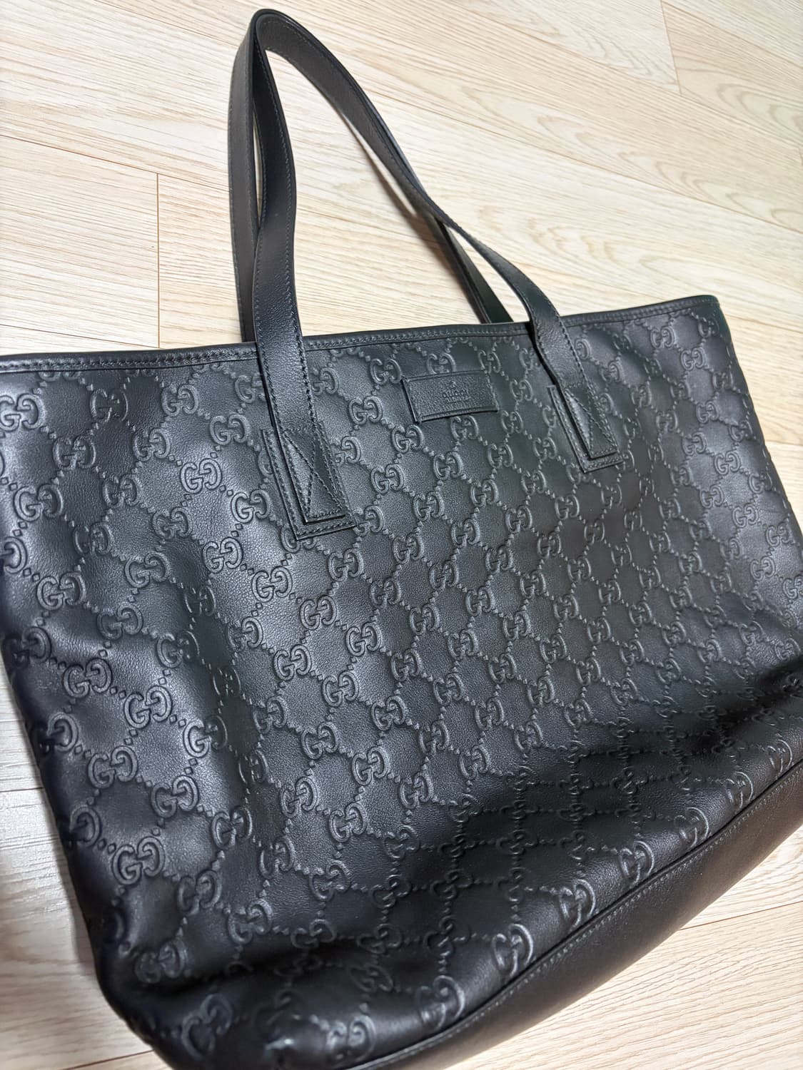 구찌 GG 올블랙 토드백 (3회 사용) 상품이미지2