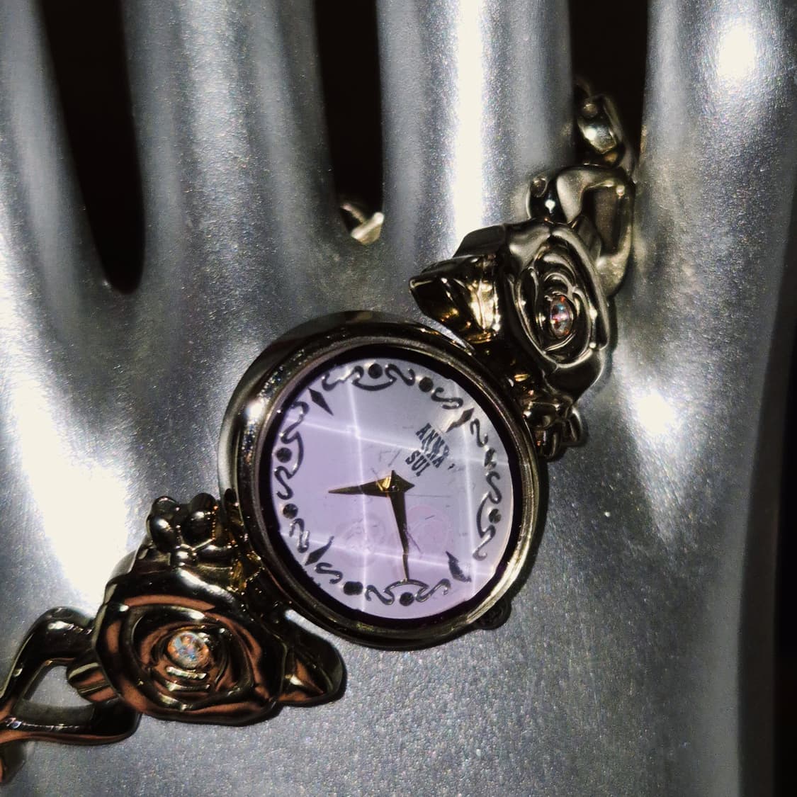 05s 레어 안나수이 컷팅 크리스탈 로즈 시계 상품이미지10