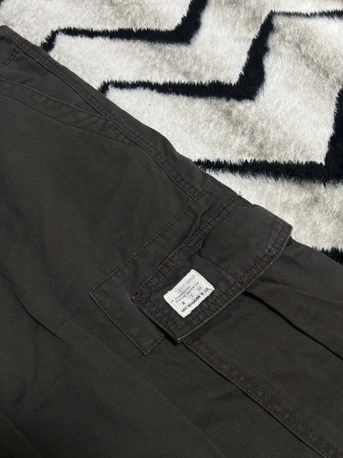 [34]리바이스 와이드 카고 팬츠/브라운 상품이미지4