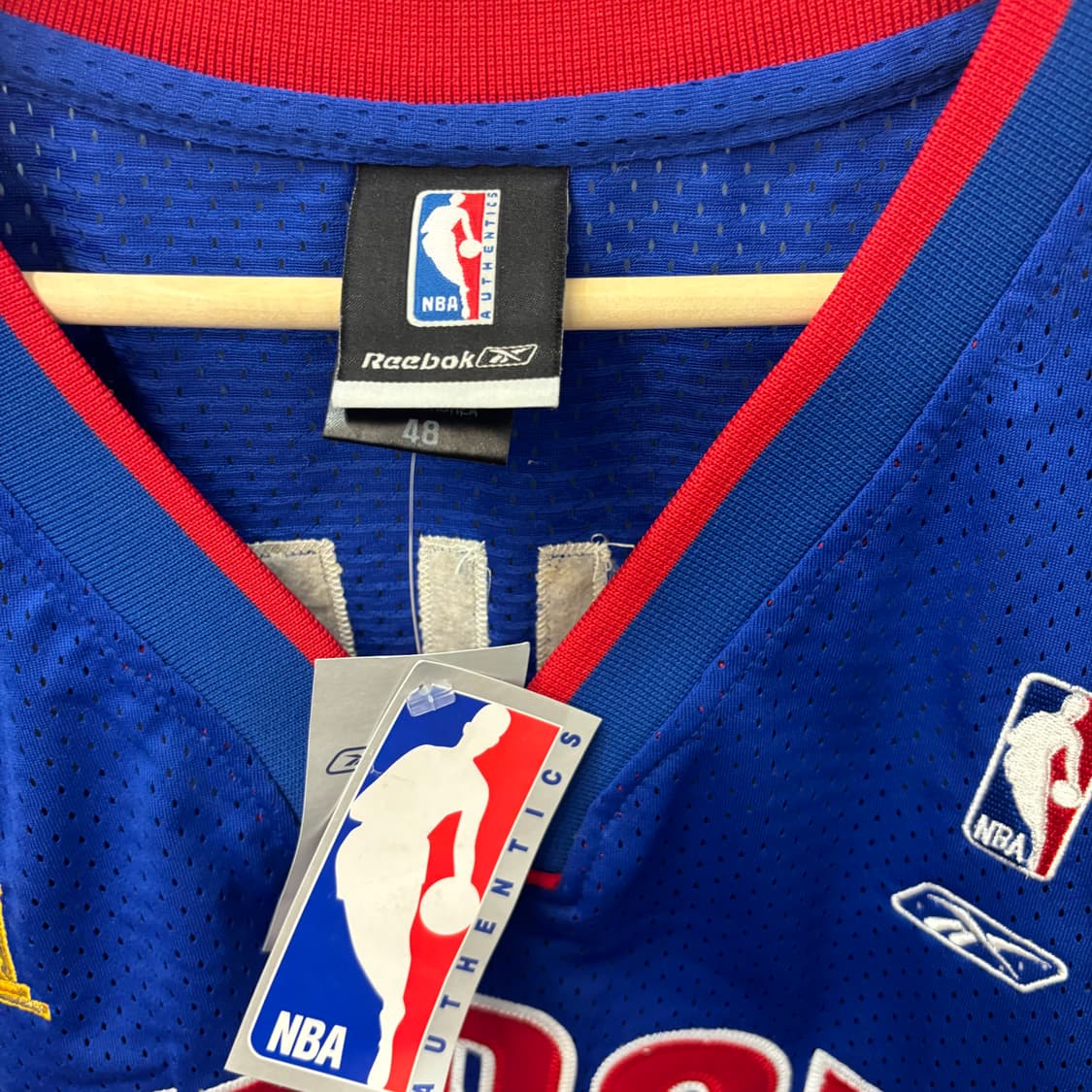 NBA X 리복 디트로이트 피스톤즈 슬리브리스 유니폼 XL 상품이미지8