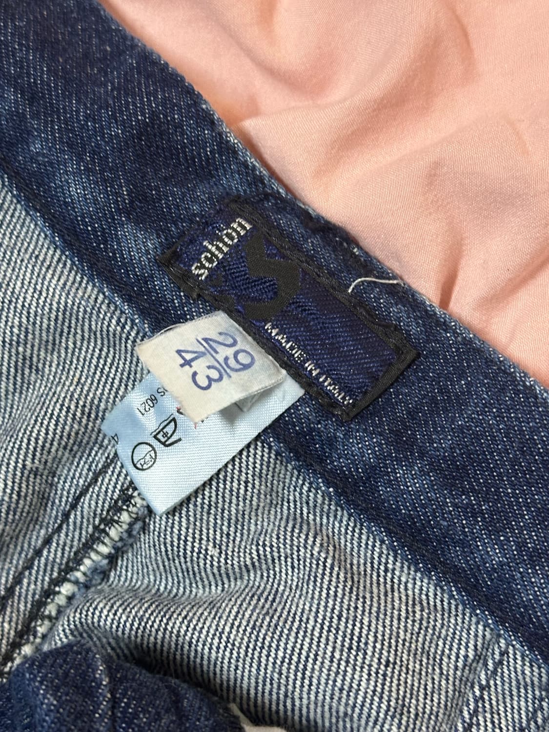 뒤 트임 트랙 데님 스커트 상품이미지3