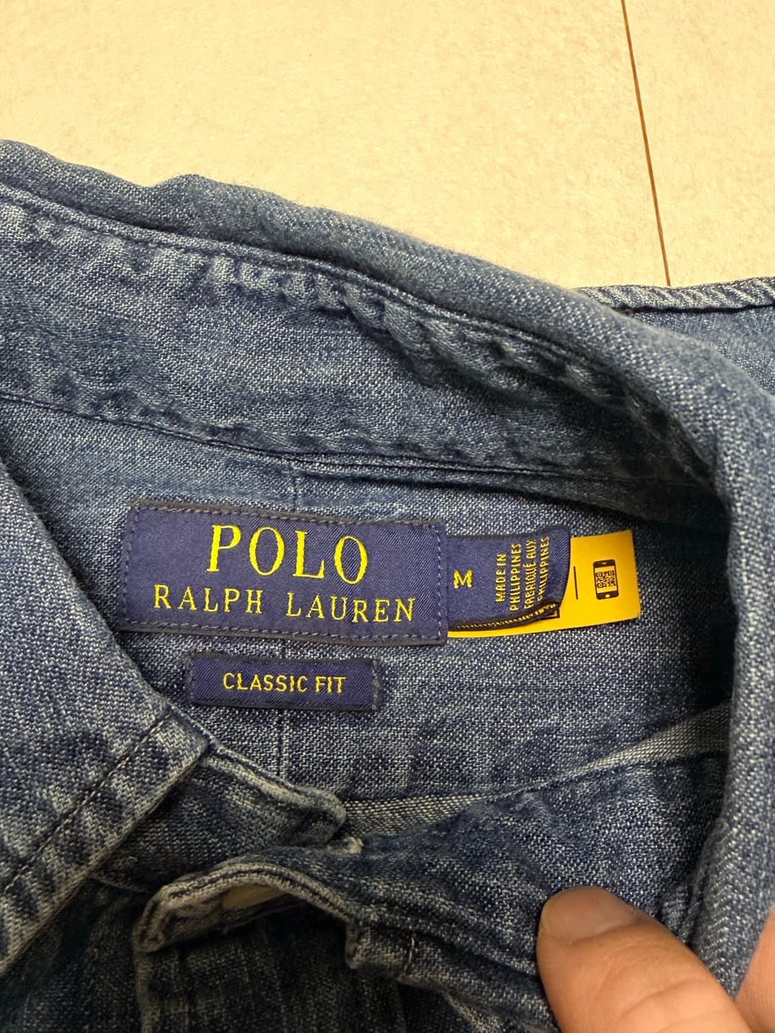 폴로랄프로렌 데님셔츠 데님남방 M 상품이미지4