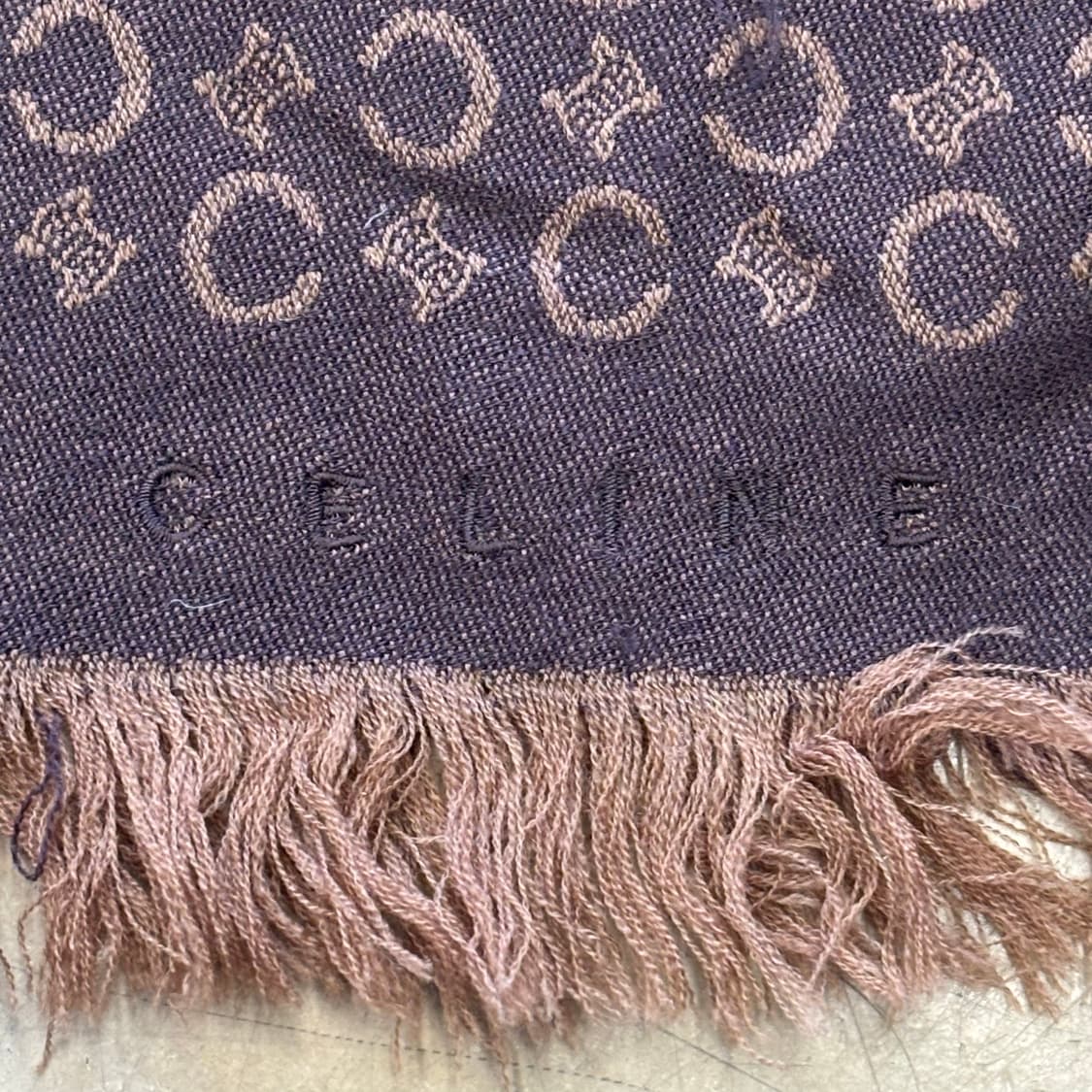 OS 셀린느 브라운 캐시미어 머플러 상품이미지5