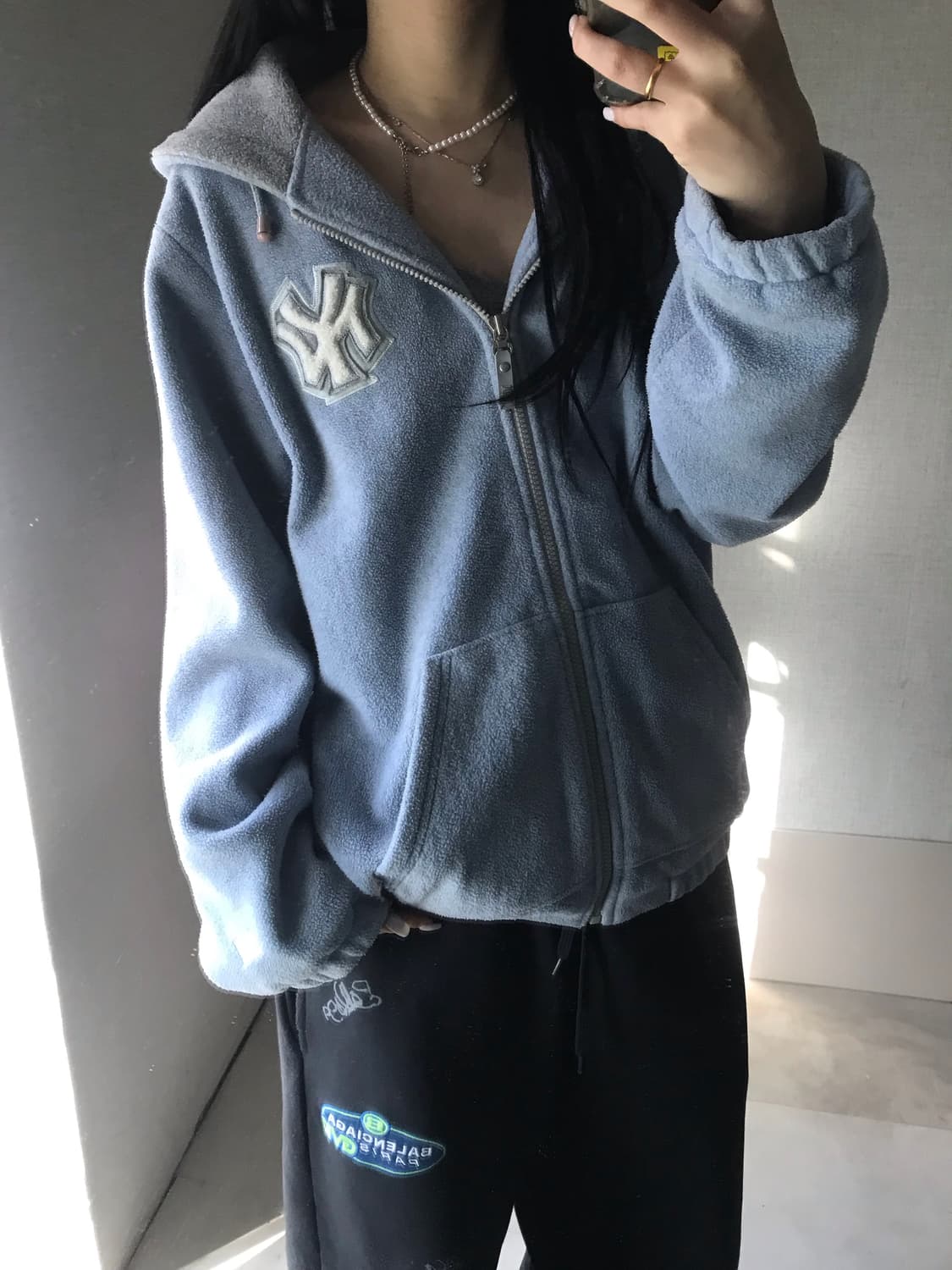 WWS 연하늘 후리스 상품이미지2