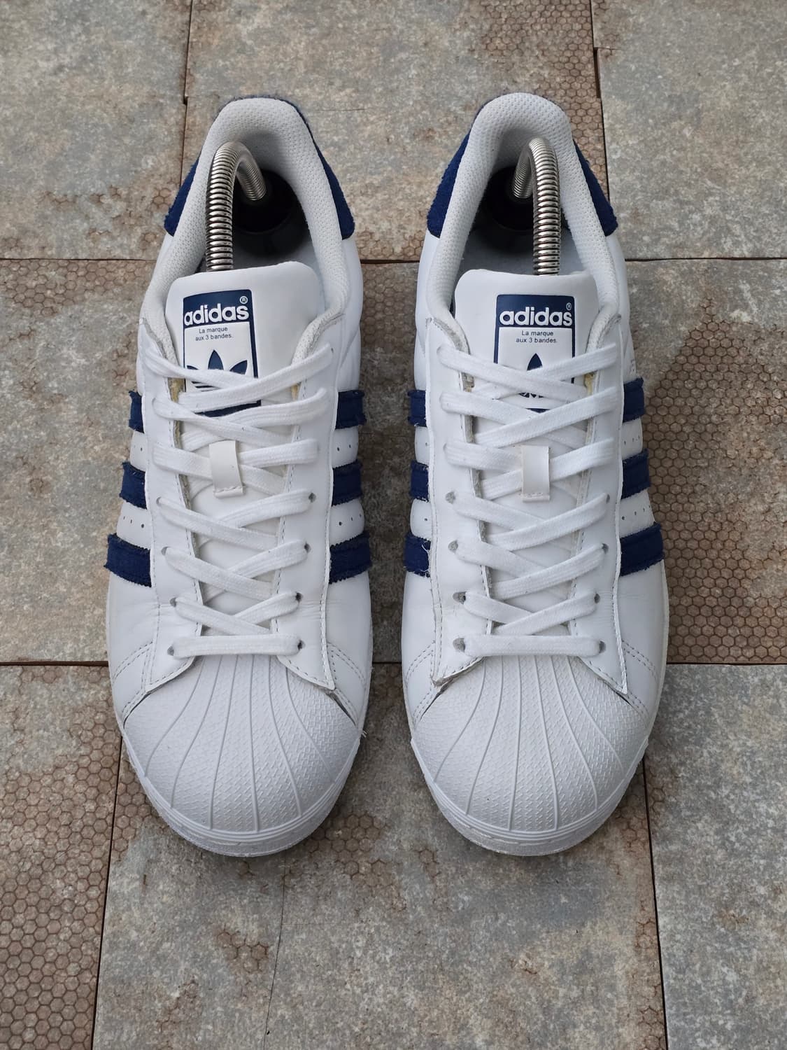 (275)아디다스 슈퍼스타 화이트 블루 상품이미지2