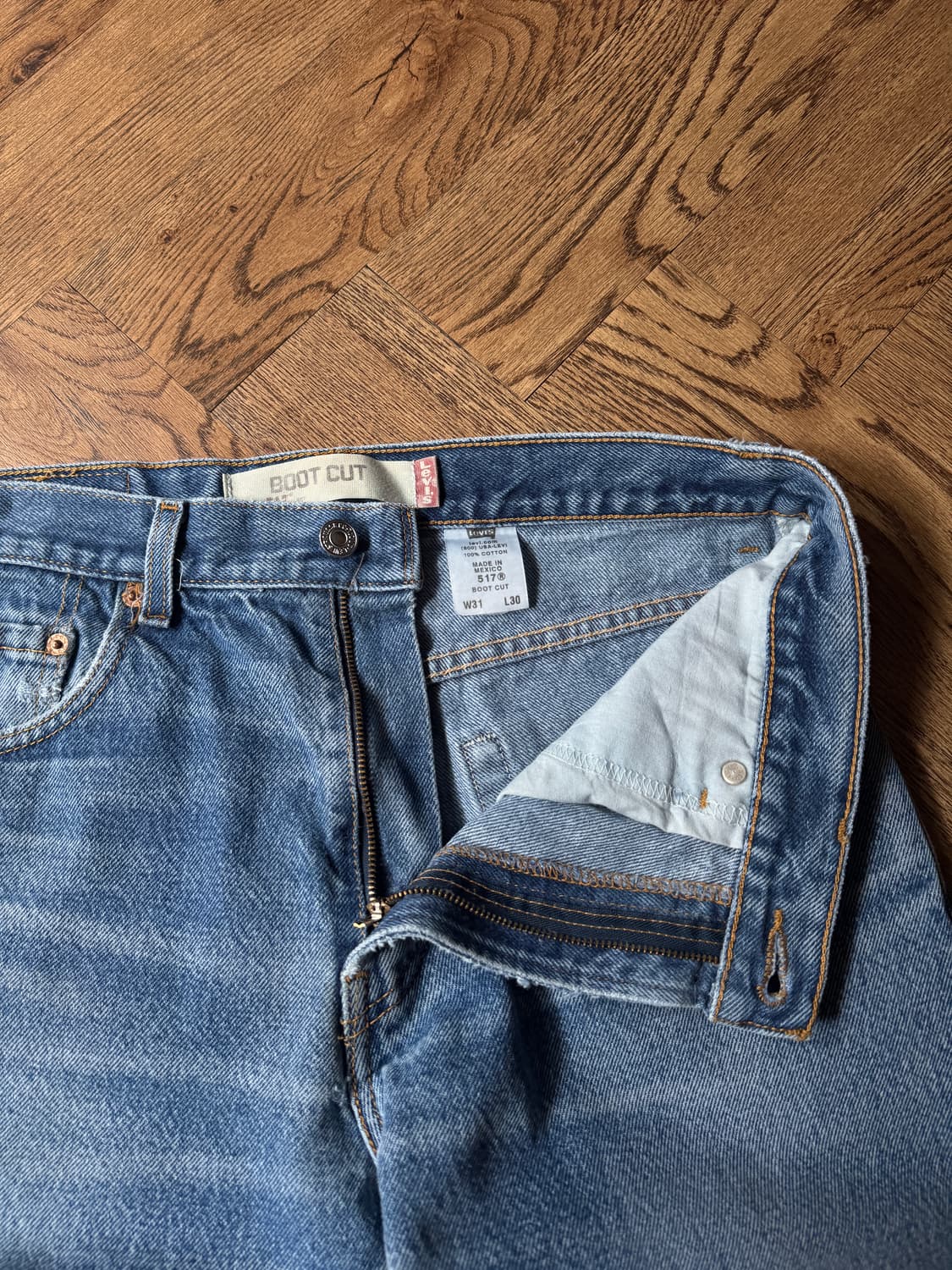 [31]00's 리바이스 517 멕시코제 빈티지 페이딩 플레어진 F40 상품이미지4