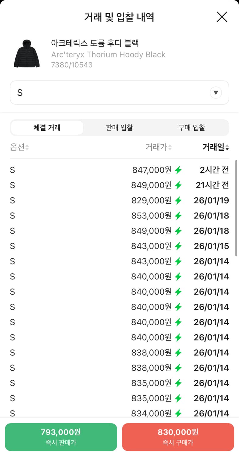 아크테릭스 토륨 후디 블랙 S 상품이미지2