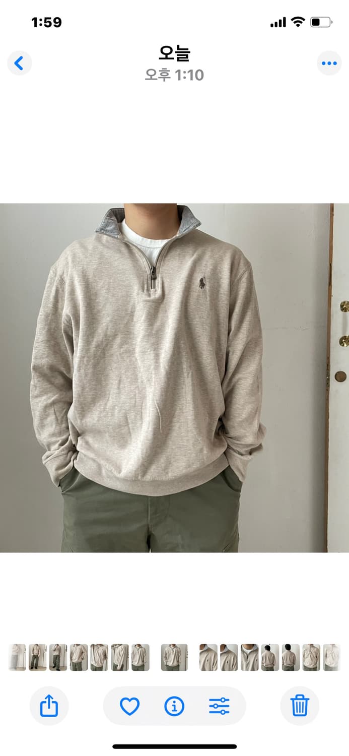 폴로 하프집업 스웻셔츠 상품이미지1