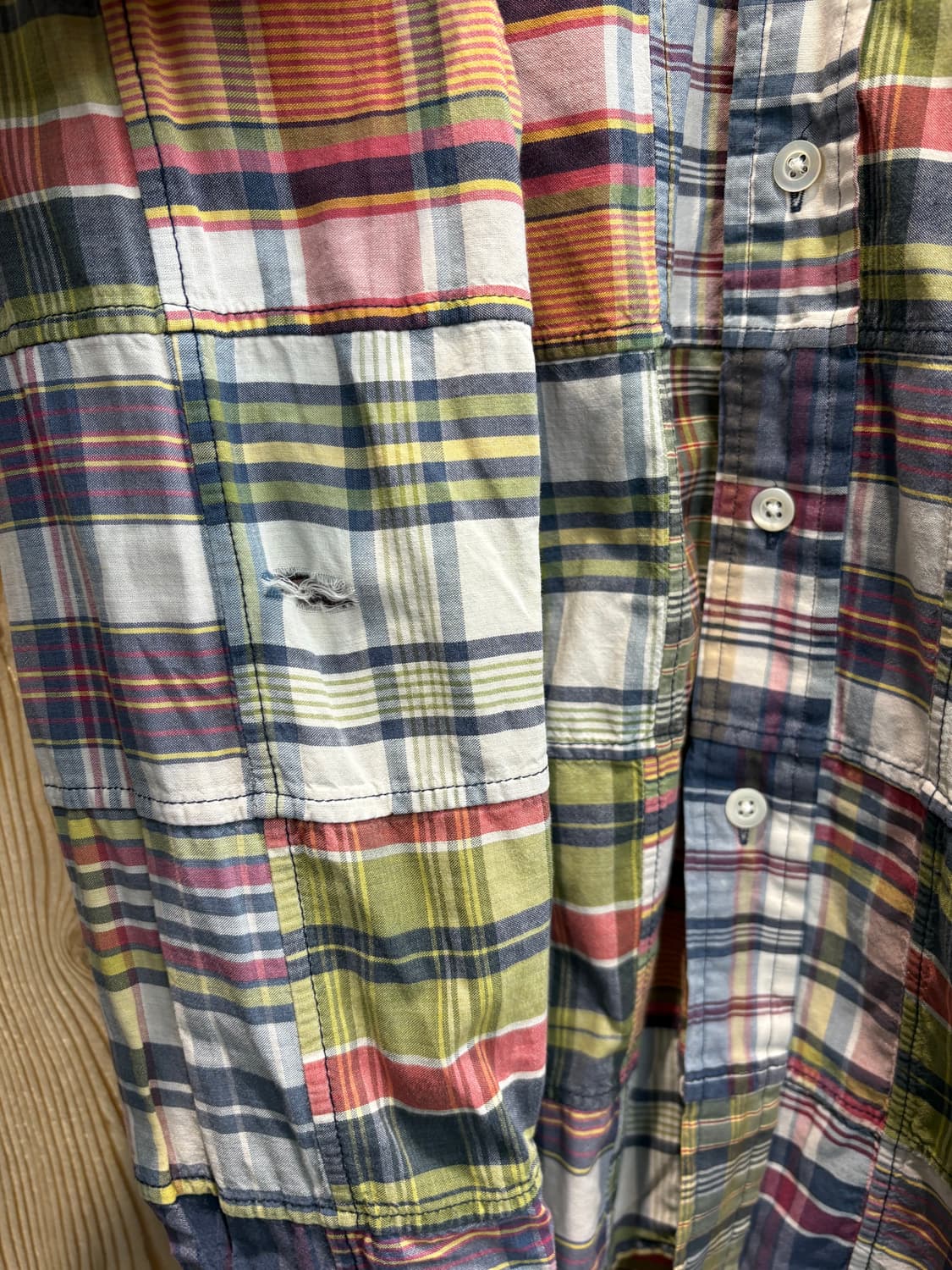 폴로 랄프로렌 패치워크 마드라스 셔츠 상품이미지9