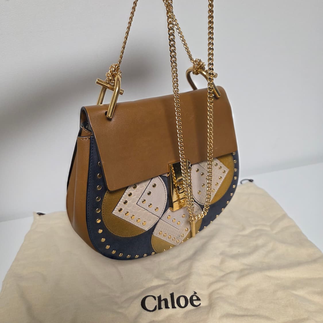 chloe 끌로에 정품 미디움 드류백 미듐 보헤미안 체인백 상품이미지10