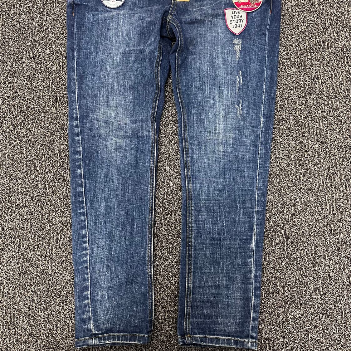 [새상품] JEEP 지프 패치 데님 청바지 팬츠 28인치 상품이미지5