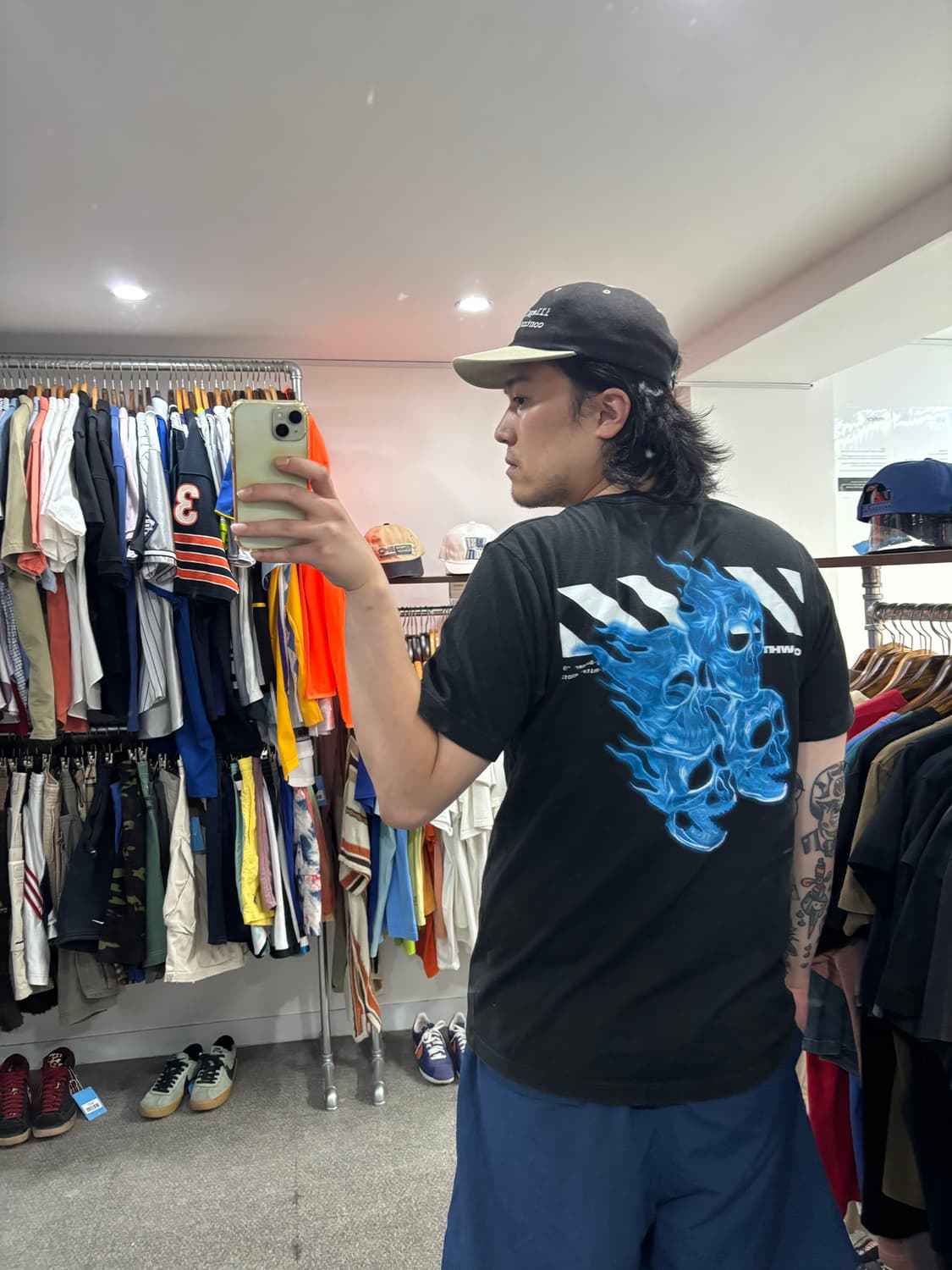 19ss 오프화이트 디아그 스컬 반팔 상품이미지8